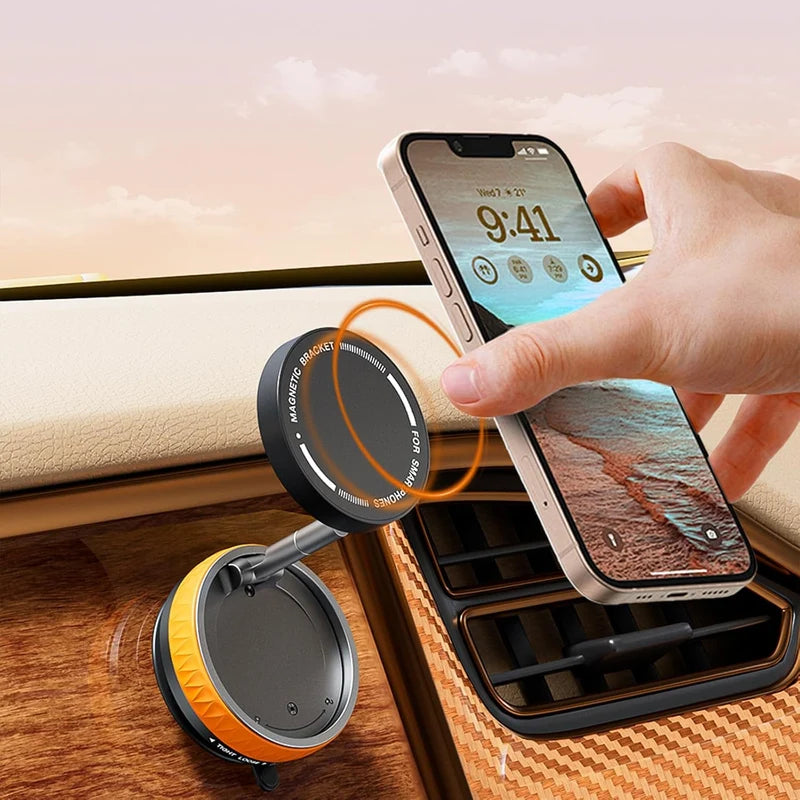 Magnetic Suction Phone Holder – Adjustable Grip Smartphone Mount