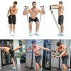 Bodybuilding Resistance Bands Set – 5 Bands with Handles, Straps & Door Anchor