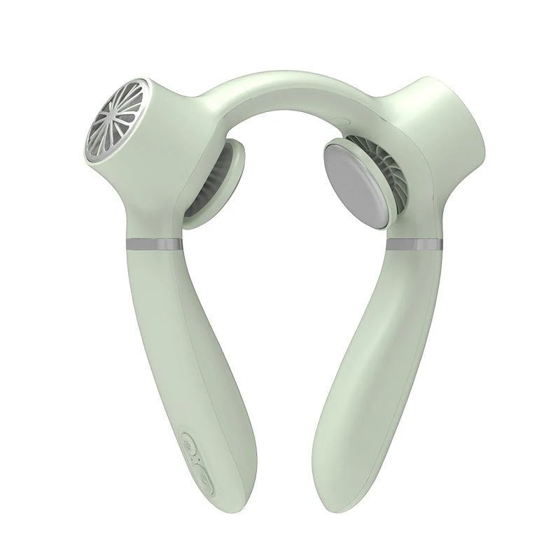 USB Rechargeable Large Wind Semiconductor Cooling Fan – Hanging Neck Summer Gadget