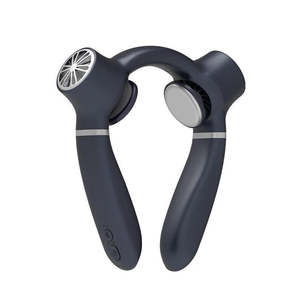 USB Rechargeable Large Wind Semiconductor Cooling Fan – Hanging Neck Summer Gadget